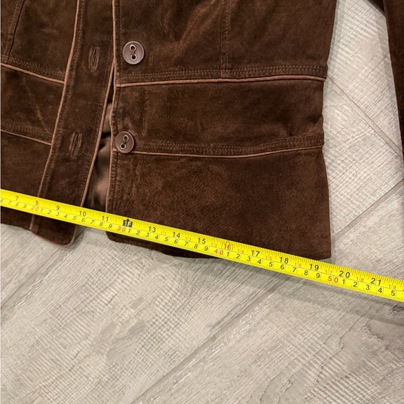 ✨ Vintage Suede Leather Jacket – Le Château – Tailored Fit - Picture 8 of 12
